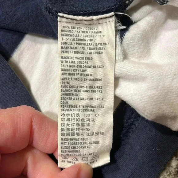 Abercrombie and Fitch Y2K Men’s T-shirt Striped Muscle Tight Fitted Sz L - Picture 7 of 8